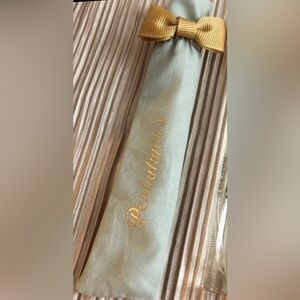 PENHALIGON'S SIGNATURE COTTON CANVAS TRAVEL POUCH WITH BOW